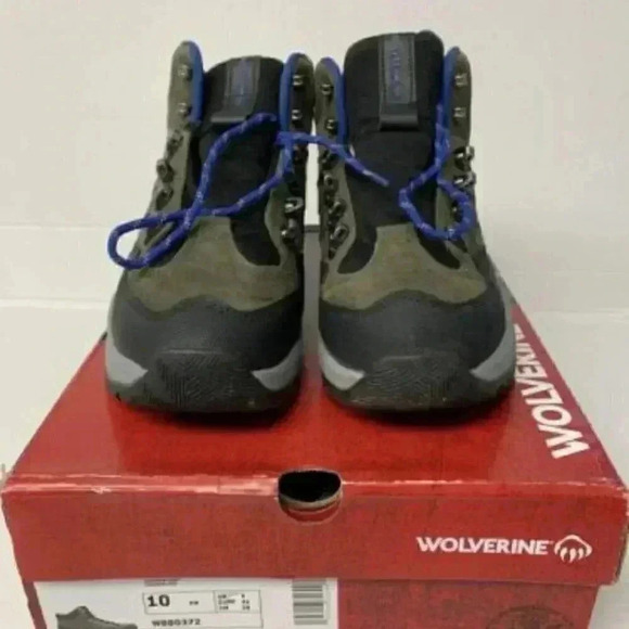 -30L, Wolverine Boots Luton, Mid Hiker WP, Charcoal Gray-US 10 Wide Mens - Picture 2 of 5